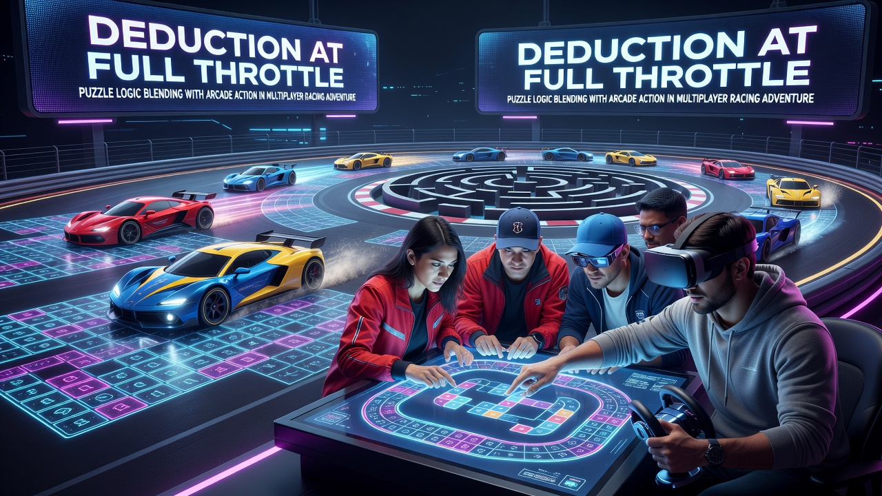 Group browser racing with shared puzzle interface elements