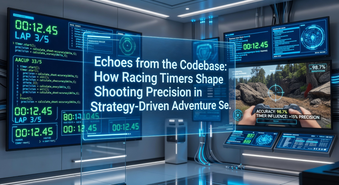 Detailed view of racing timer influencing shooting accuracy metrics in an adventure strategy game