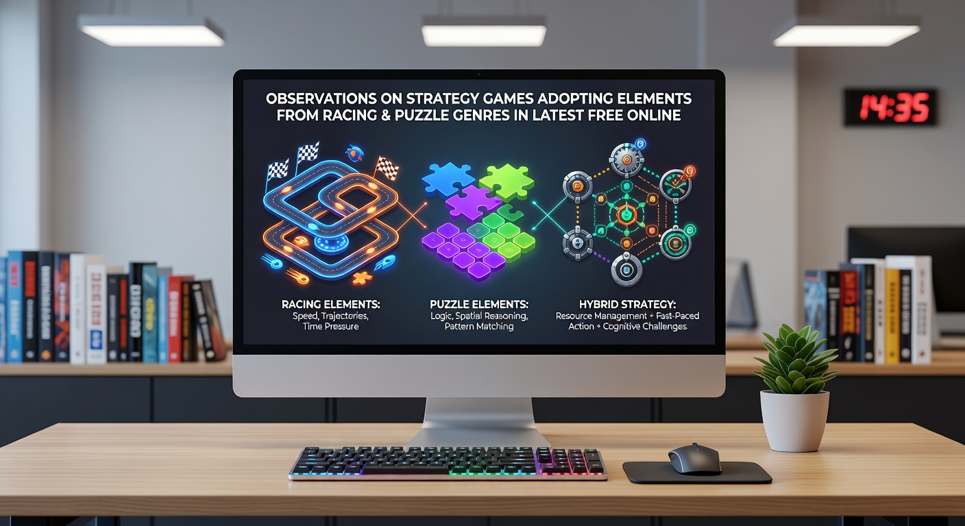 Puzzle grids merged with racing paths in a free online strategy interface